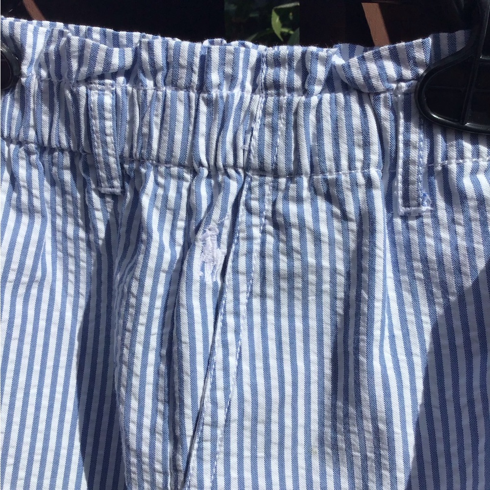 Ralph Lauren Seersucker Striped Cotton Shorts PullOn Elastic Waist - Picture 4 of 9